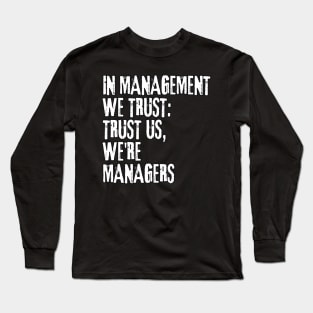 Manager's Delight: Hilarious Memes Sticker and T-Shirt Collection Long Sleeve T-Shirt